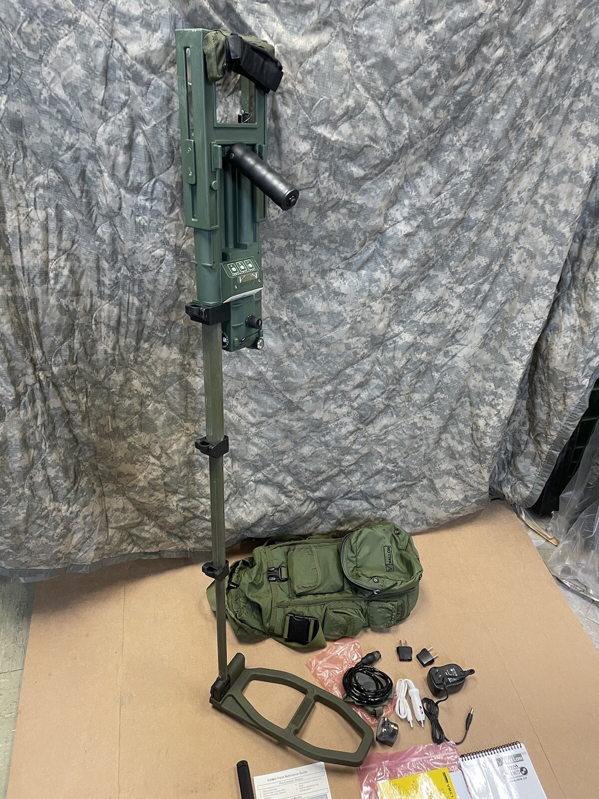 VALLON VMC1 Mine Metal Detector Kit Unused w/Headset, Accessories Military Grade