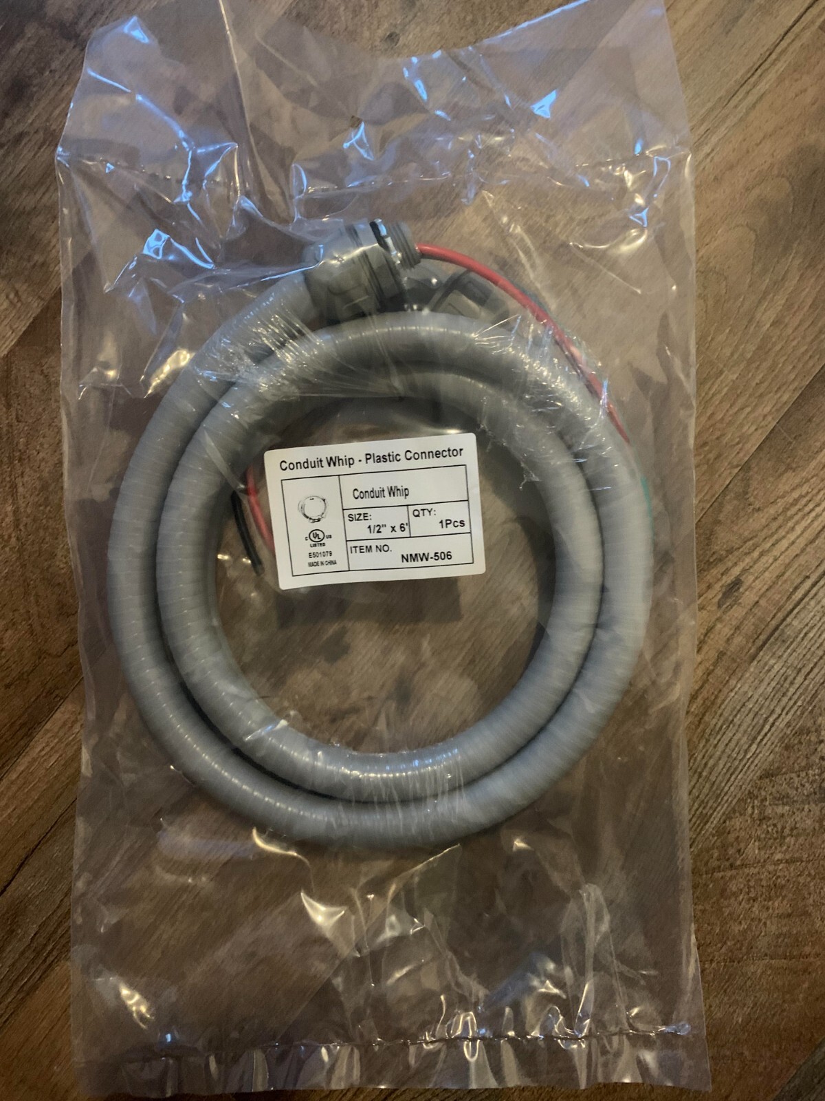 1pc AC Whip 6FT of 1/2" electrical conduit Wiring electrical Copper liquid tight