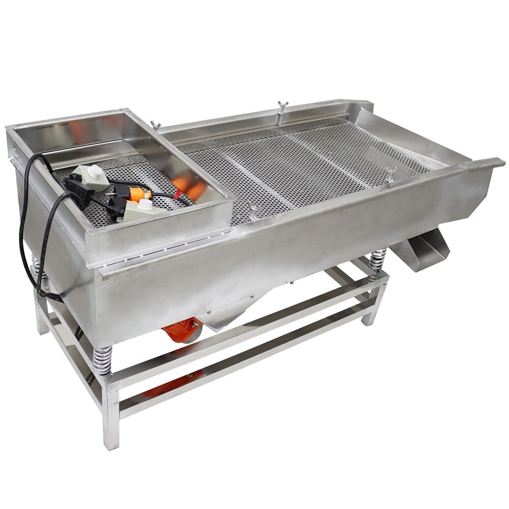 Double Layers Vibrating Screener Platform Shaker 220V Stainless