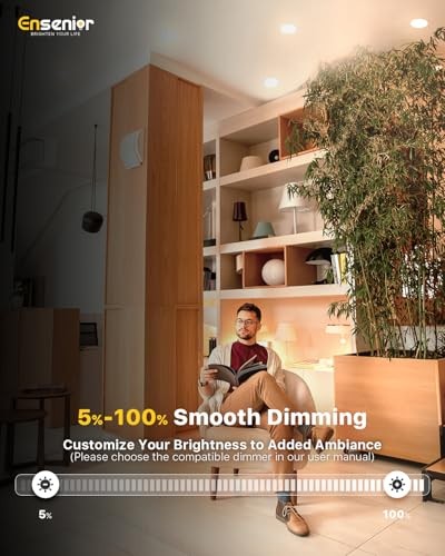 Pack LED Recessed Ceiling Light with Night Light, Dimmable, 2700K 6 Inch 12