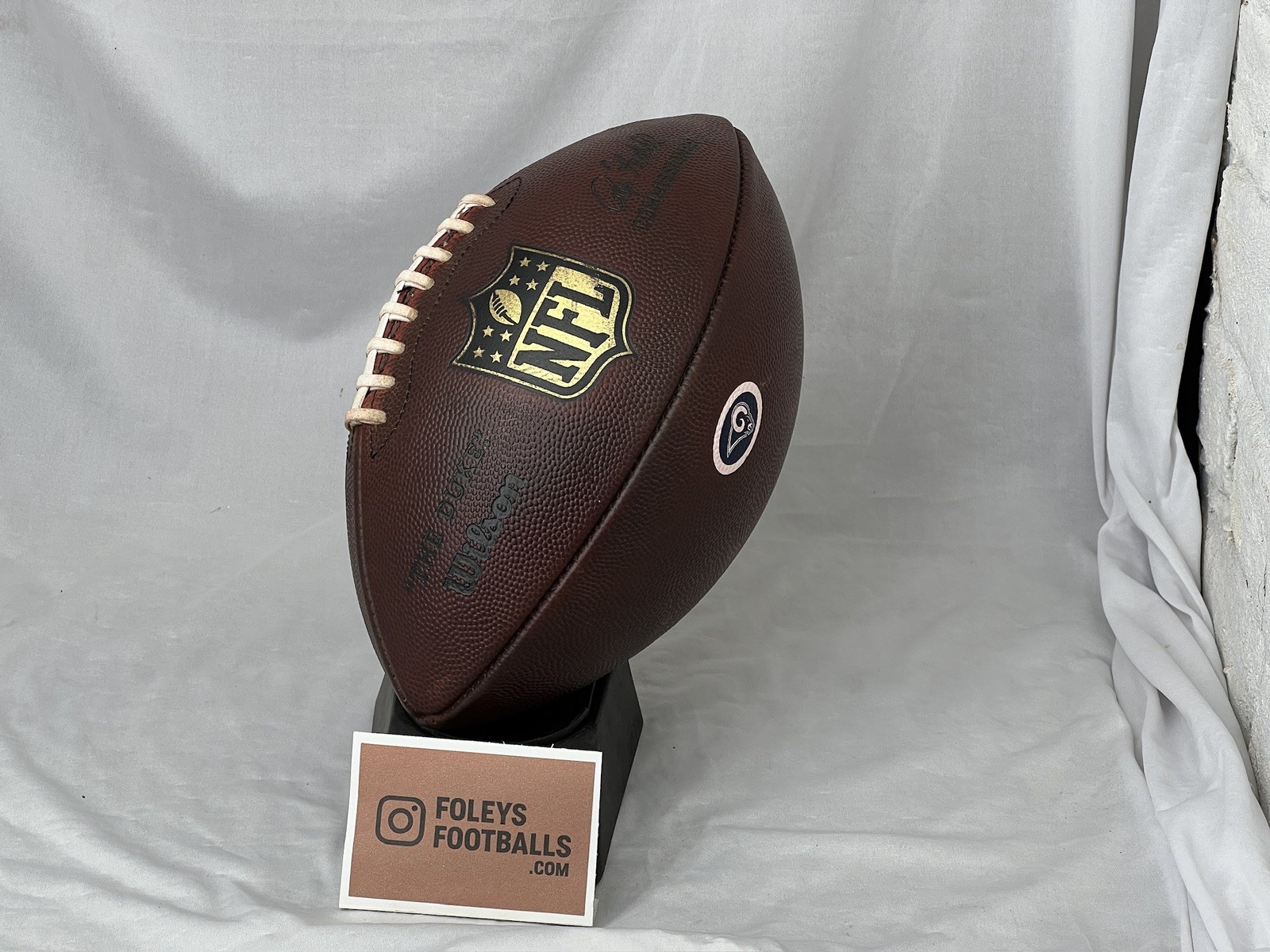 RAMS LOGO - NFL "The Duke" Wilson Football - Game Ball - Prepped & Conditioned