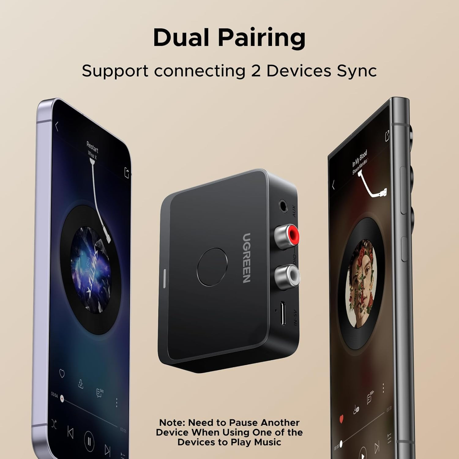 Bluetooth 6.0 Receiver with LDAC, Hi-Res Wireless Audio Adapter with Low Latency