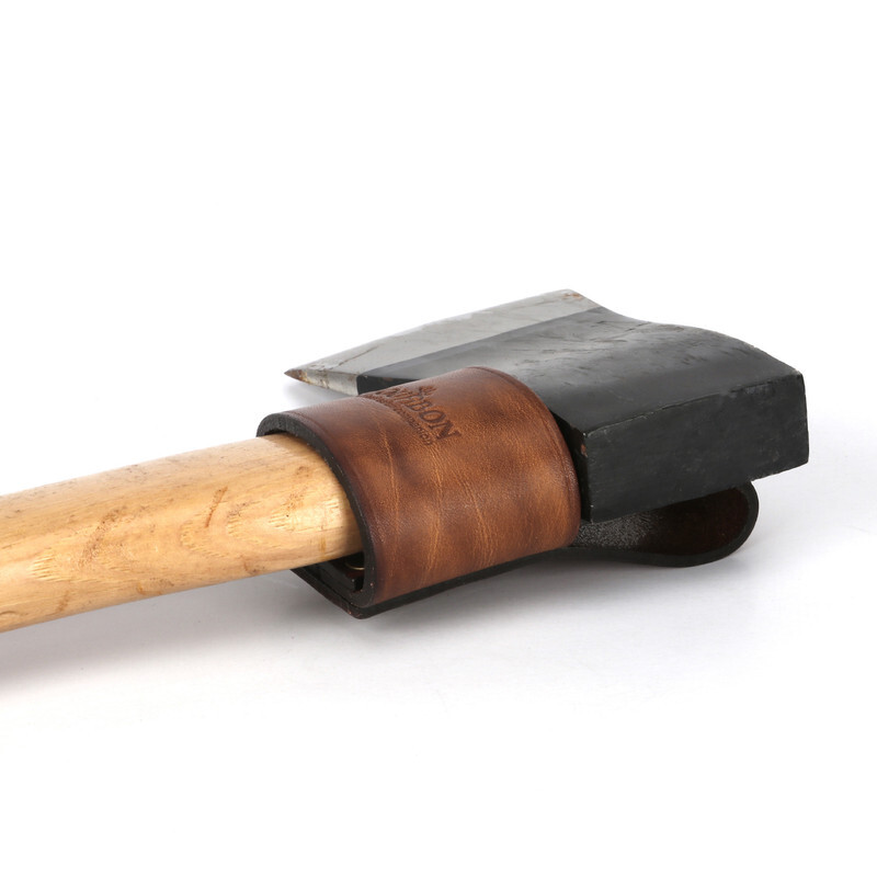 TOURBON Camping Leather Tool Carrier Belt Holster for Hammer Axe Hatchet in US