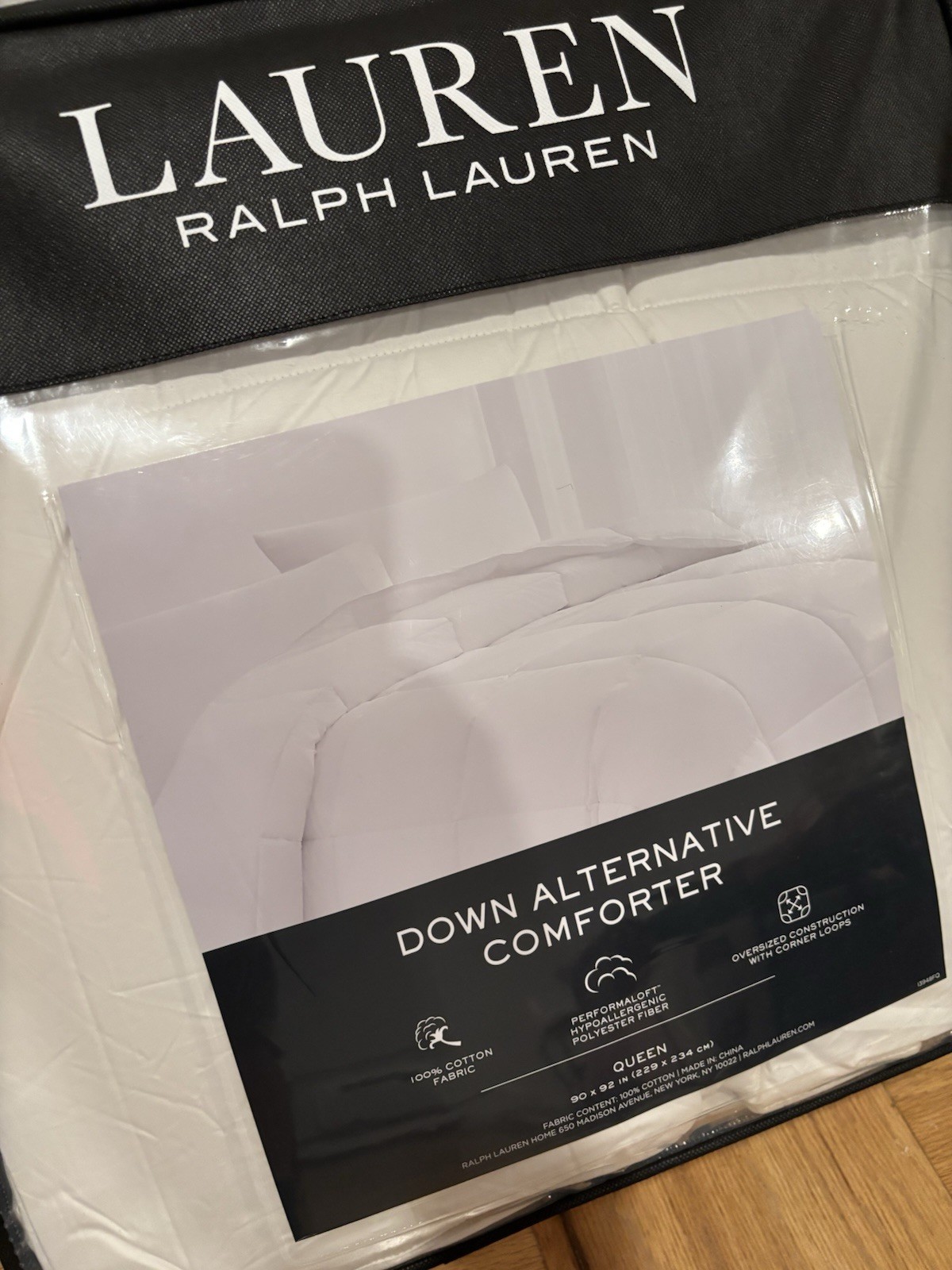 RALPH LAUREN Lauren DOWN ALTERNATIVE COMFORTER 90X92 - FULL/QUEEN