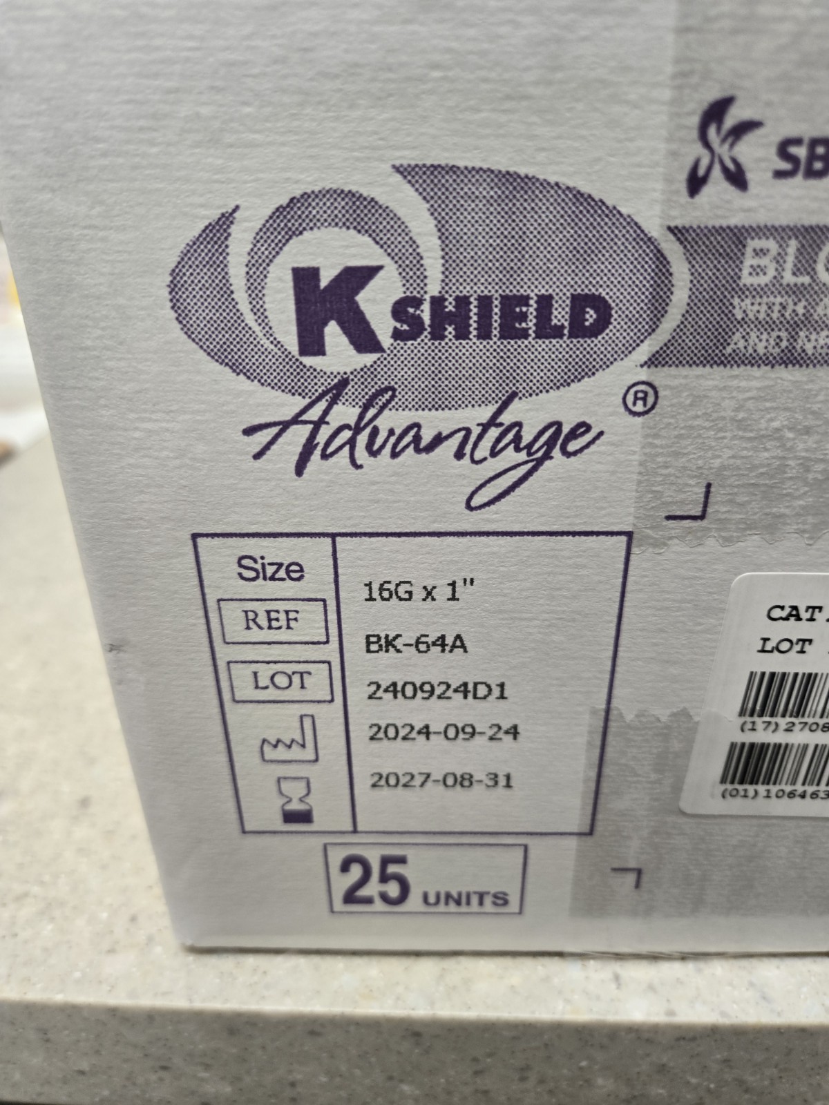 3 SEALED K-Shield Advantage Blood Draw Kit 600 mL with Collection Bag #BK-64A