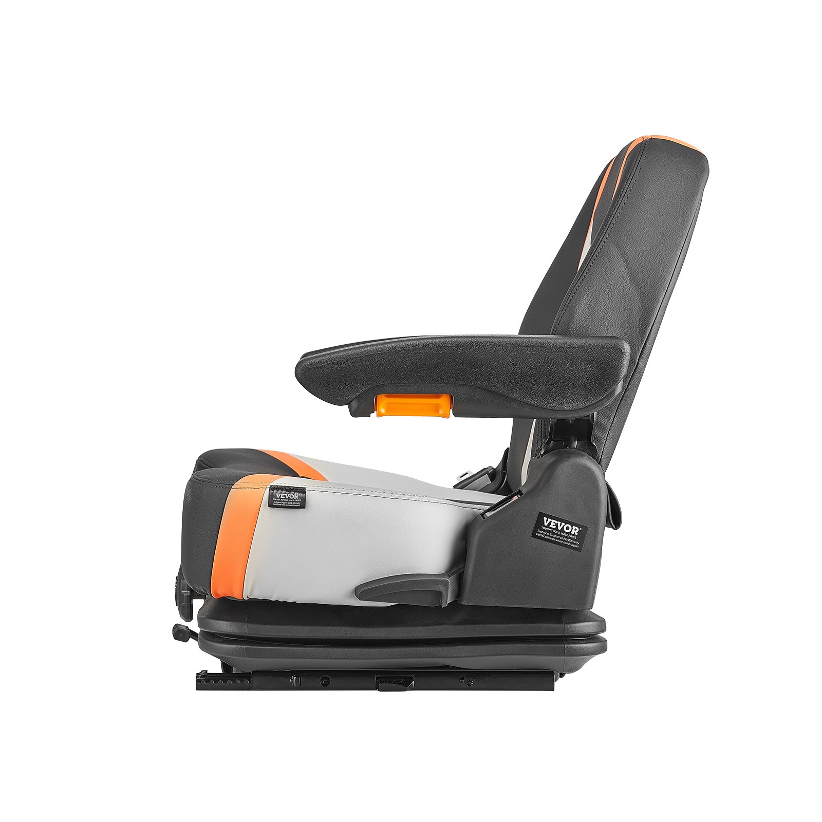 VEVOR Universal Forklift Seat Fold Down Tractor Suspension Seat Chair Adjustable