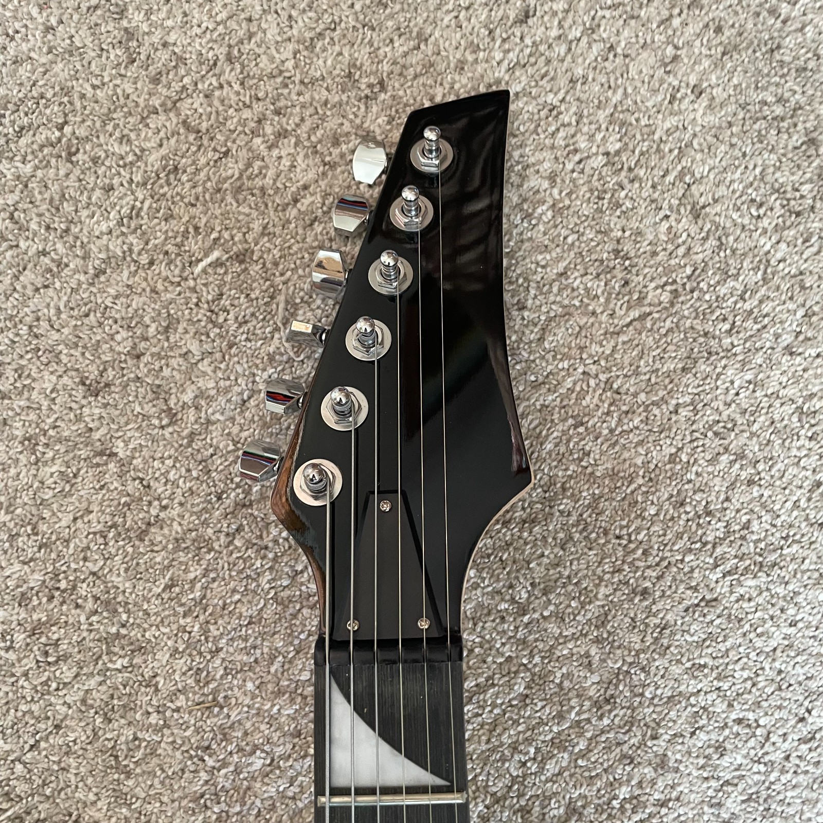 Full-Size Purple Electric Guitar and 5-Watt Amp Starter Package with Accessories