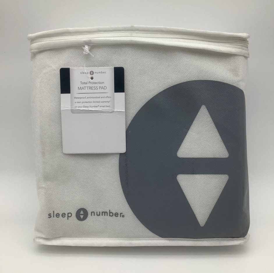 Sleep Number Total Protection Mattress Pad White Waterproof 425453 NWT