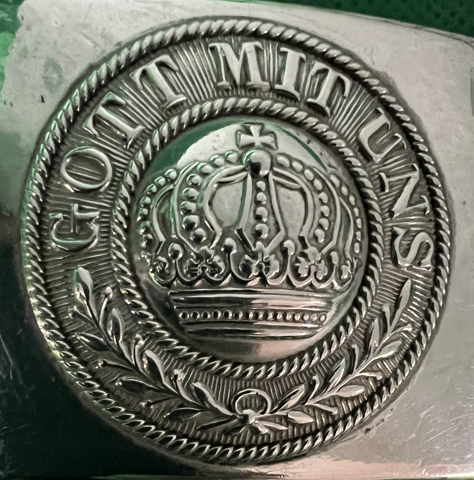 WWI Gott Mit Uns Dress Belt Buckle
