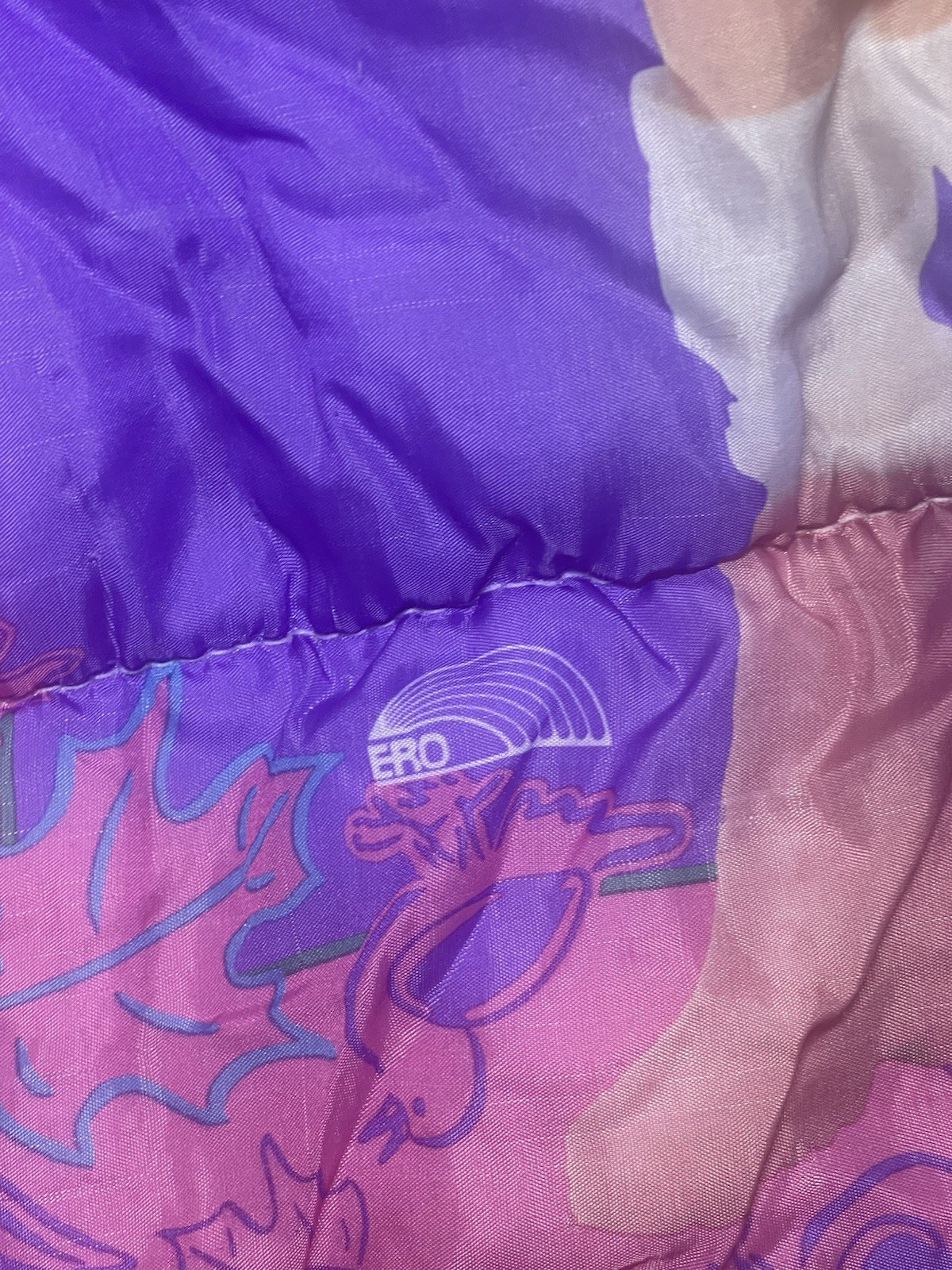 BARBIE For Girls Sleeping Bag 1994 FABRIC ONLY READ Vintage Mattel 55”L x 27”W