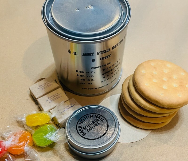 Early War Fully Edible WWII C Ration B Unit - Historically Accurate