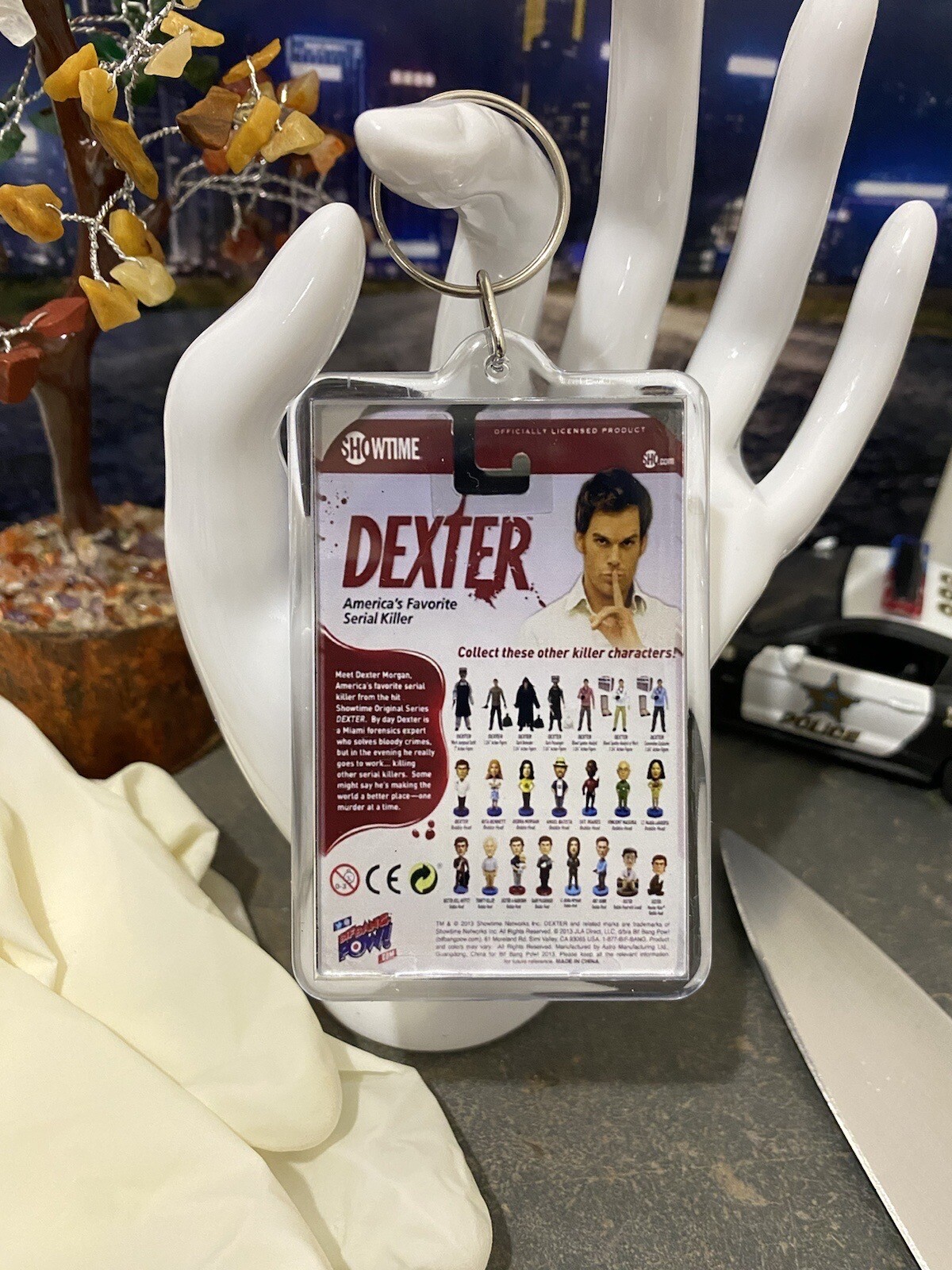 Dexter Morgan Action Figure - Tribute Keychain - Novelty Key Ring