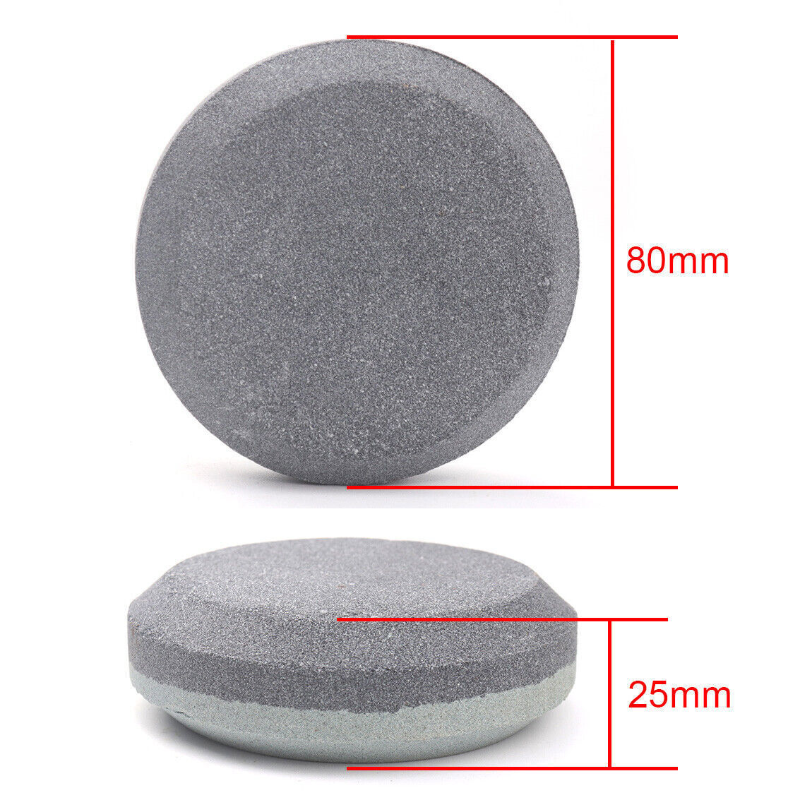 Round 2 Grit Sharpening Stone Axe Blade Edge Sharpener Bushcraft Puck Hand Tool
