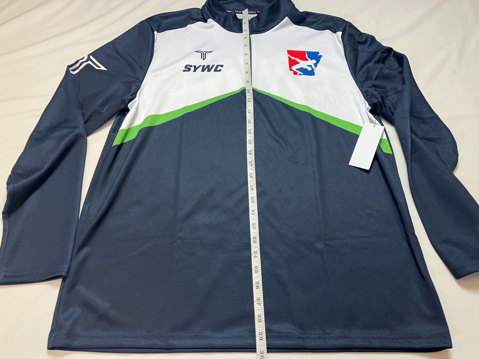 NWT Takedown Southern Youth Wrestling Club Quarter Zip Long Sleeve, Navy - XL