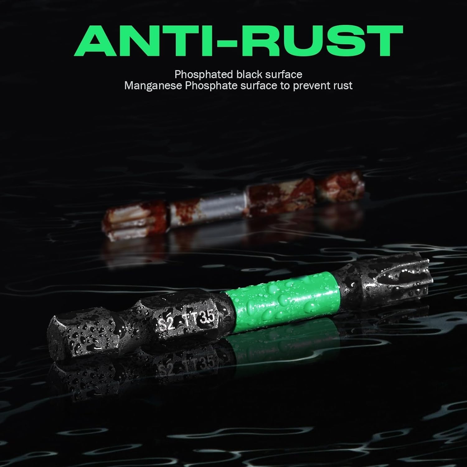 27PCS Impact Torx Bit Set (TT7-TT40), S2 Steel Security with Tamper Proof & Magn