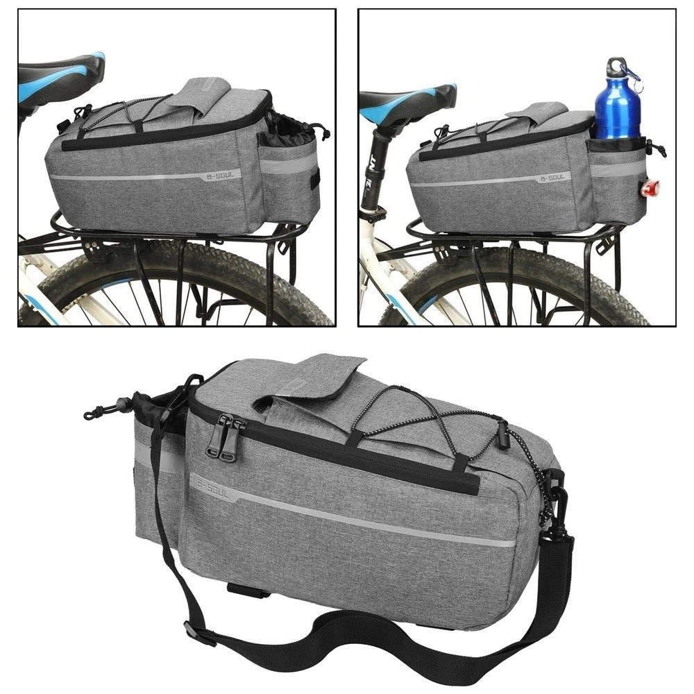 Bicycle eBike Rear Seat Storage Cycling Pannier Saddle Rack Bag Trunk Waterproof