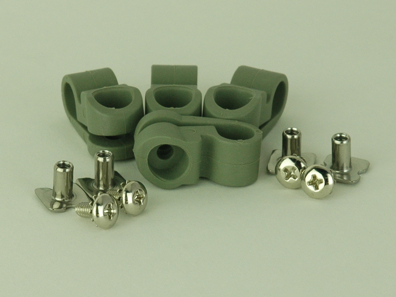 "Gray" Old Face Mask Clips Suspension Football Helmet RK TK Riddell Schutt