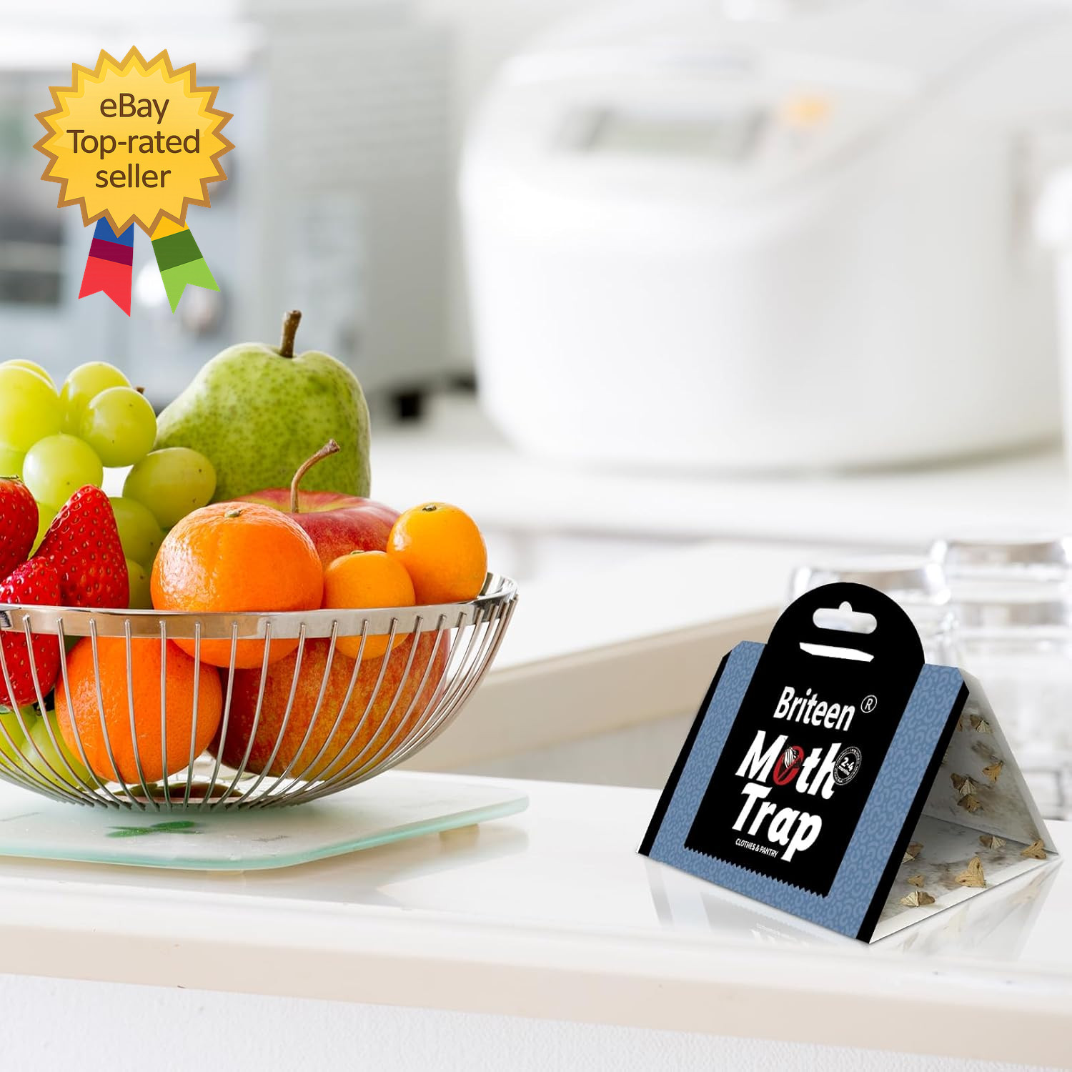 10 Pack Pantry Moth Traps Safe and Effective for Food and Clothing Glue Traps