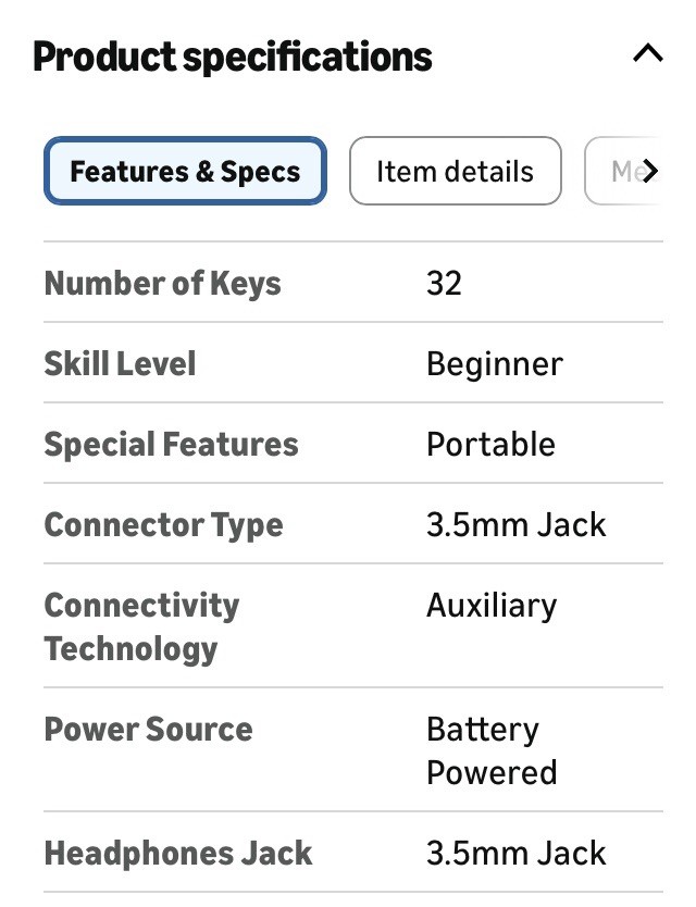 NEW OOB Casio SA-46 32-Key Mini Electronic Keyboard Black & Green + Batteries