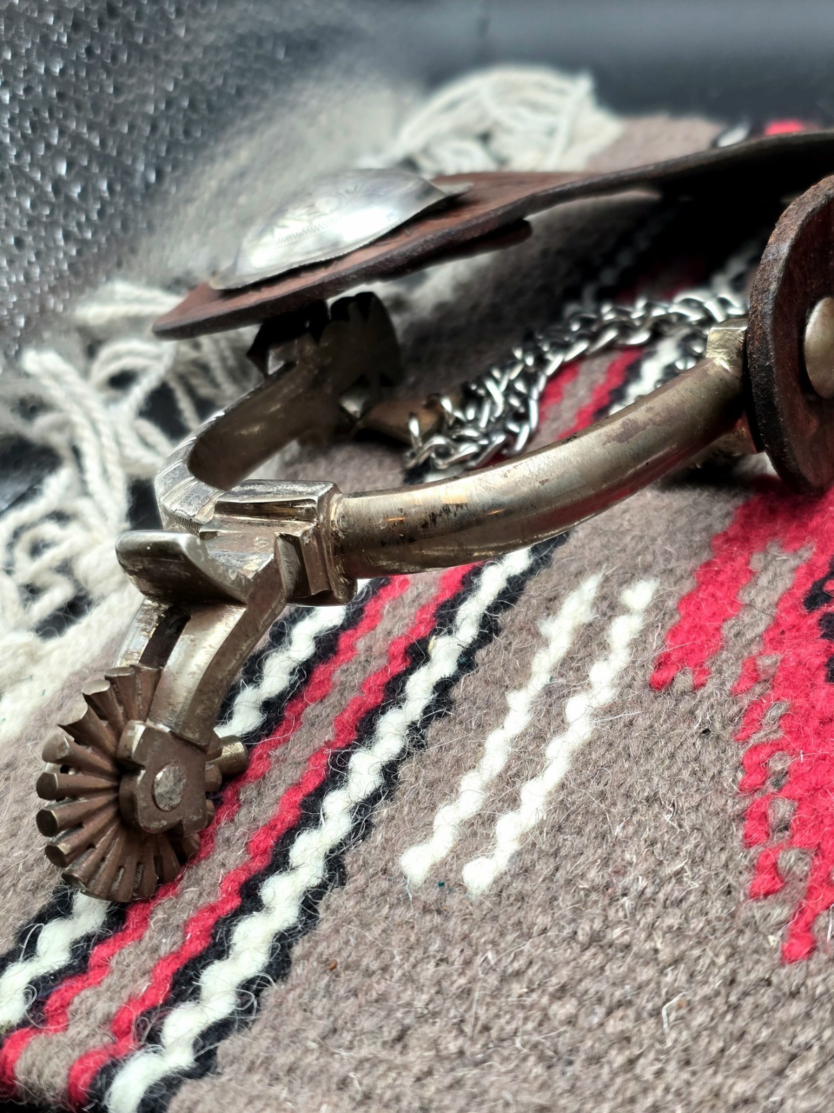 Vintage E. Garcia Silver Overlay Spurs