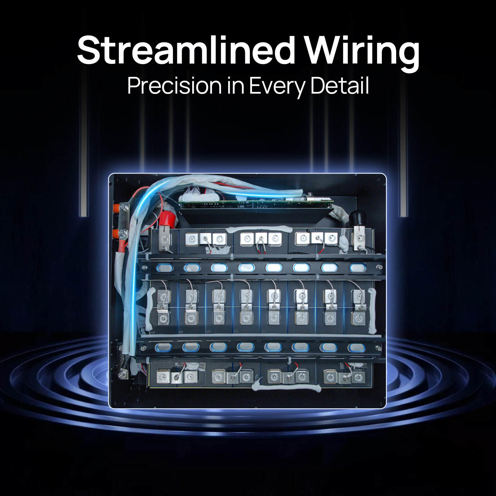 ECO-WORTHY 20.48kWh 4Pack 48V 100AH Lithium LiFePO4 Battery UL1973&UL9540A CEC