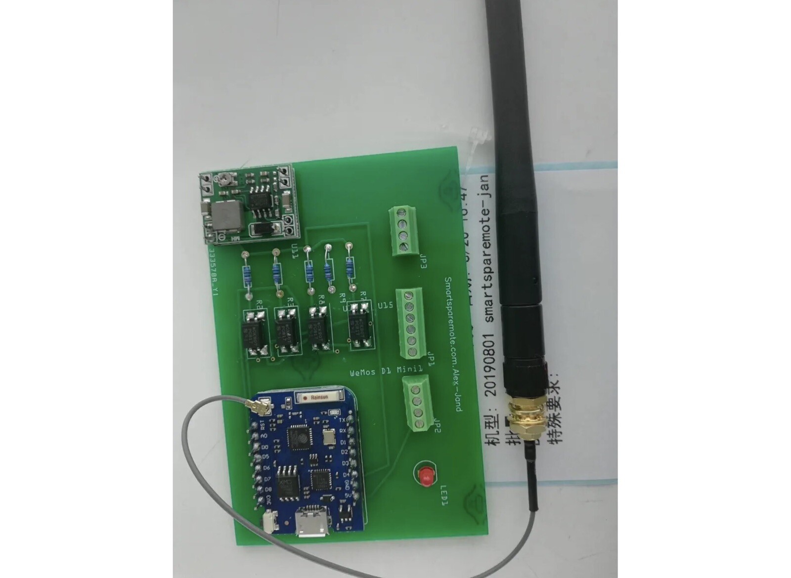 Jandy 7441 (Alexa) Spa Switch Remote - Spa side Remote - 4 relays & Temperature