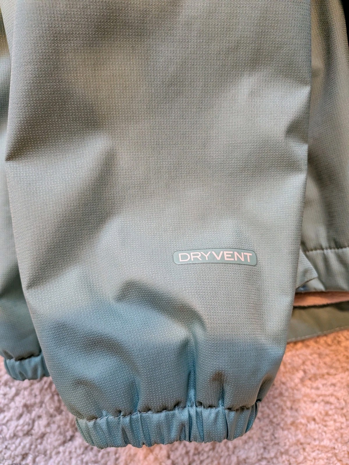 The North Face Wind Breaker Rain Jacket Girls Medium 10 Sherpa Warm Dry Vent