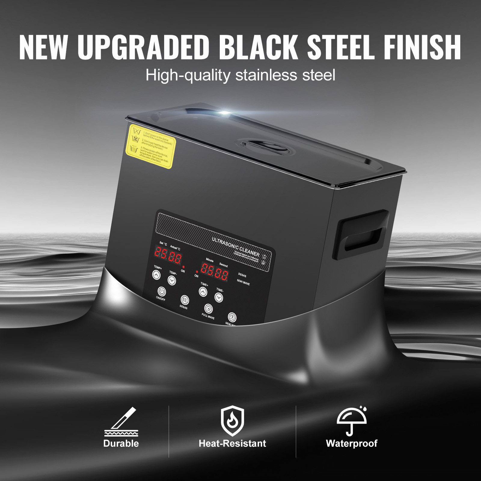 6L Ultrasonic Cleaner Cleaning Machine with Basket Heater and Timer 180W