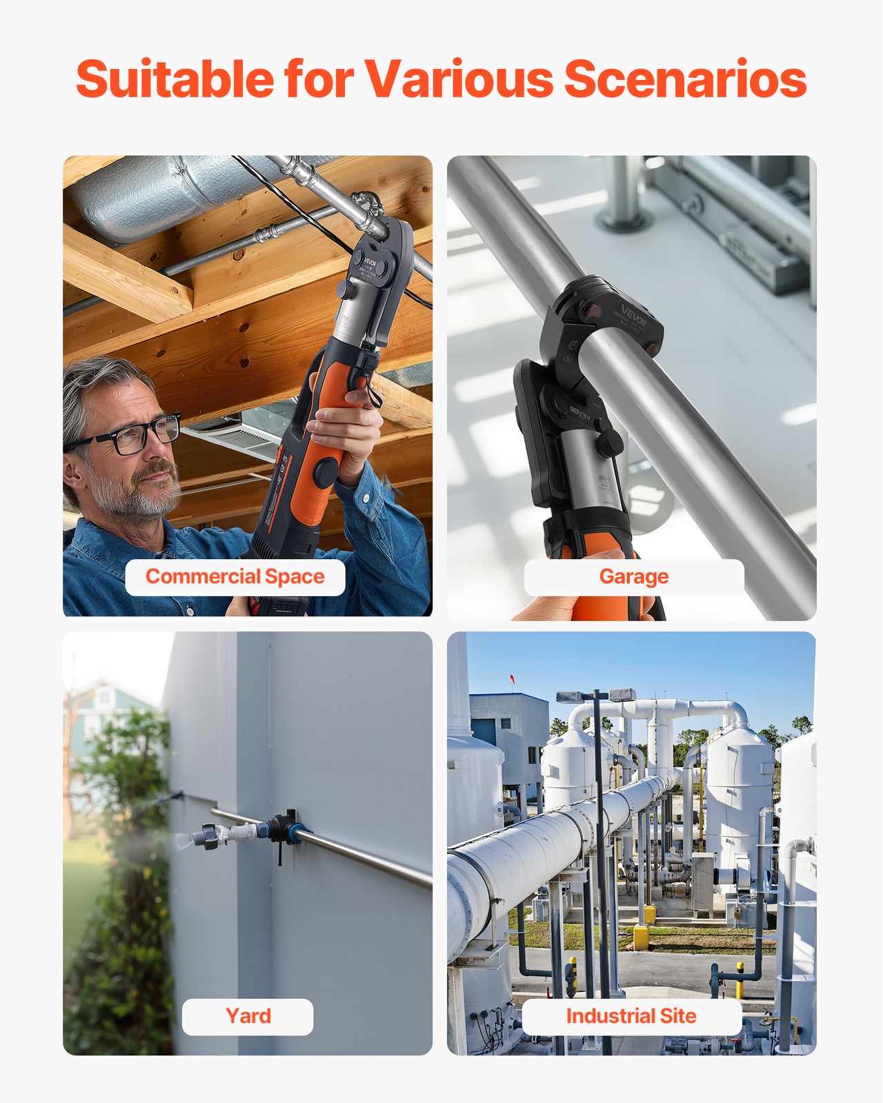 7 PCS MegaPress Pressing Kit 1/2" to 2" for Standard Press Tools with Case