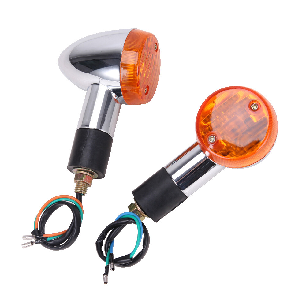 2PCS Turn Signal Lights Amber Blinker For Honda Shadow VT750 VT1100 VT1100 C C2