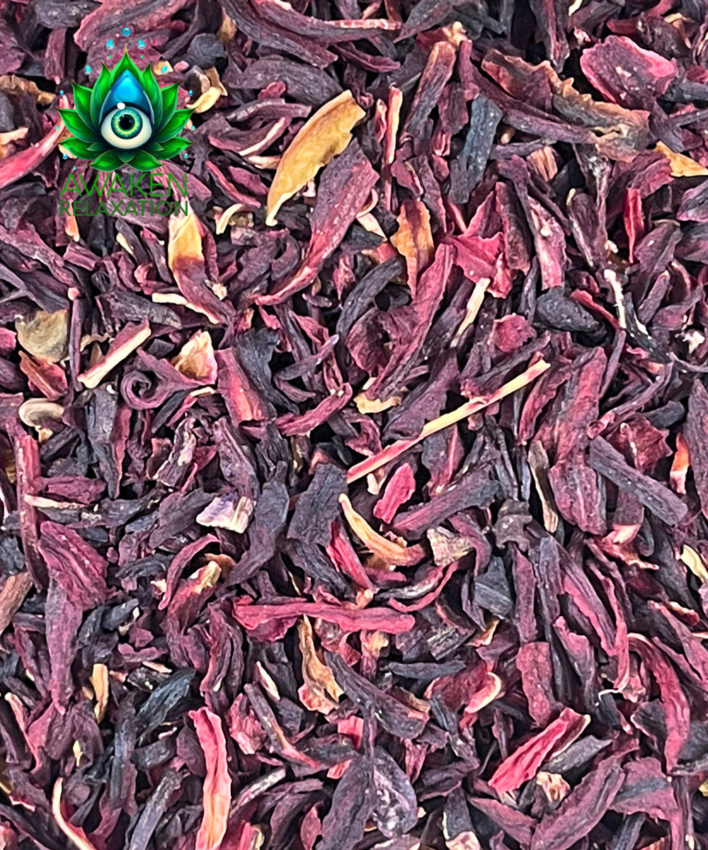 Organic Hibiscus Flowers C/S - 100% Pure, Non-GMO Hibiscus Sabdariffa, Vibrant