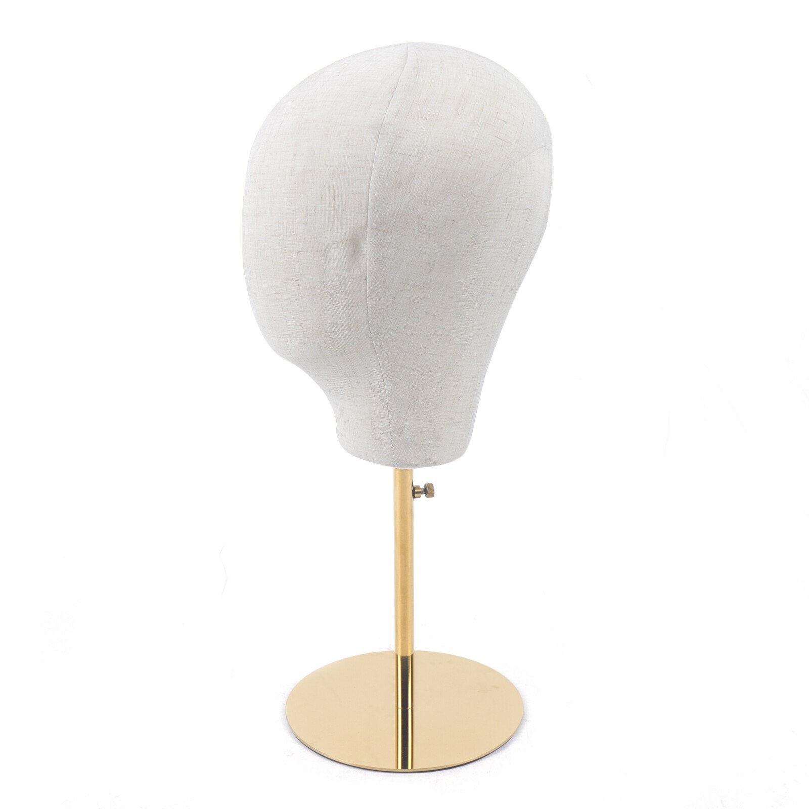Adjustable Wig Mannequin Head Manikin Cap Toupee Display Stand Hat Rack Gold HOT