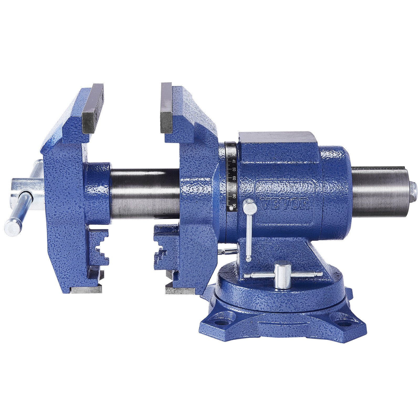 6-1/2" Multi-Purpose Bench Vise Heavy Duty Ductile Iron 360° Swivel Base