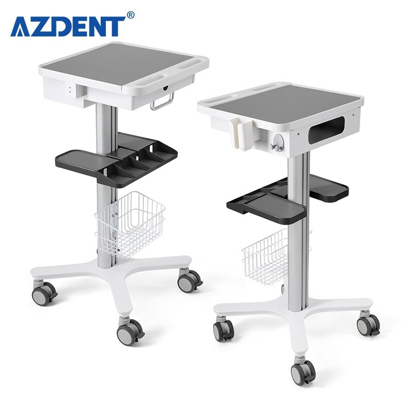 Dental Medical Endodontics Intraoral Scanner Cart Storage Trolley built-in plug