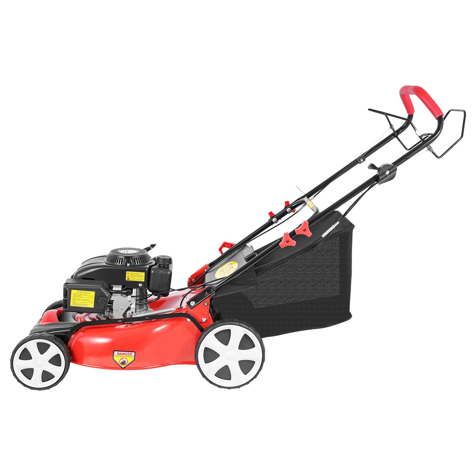 Self-Propelled Gas Powered Lawn Mower with Bagger with 4-Stroke Engine 20” 173cc