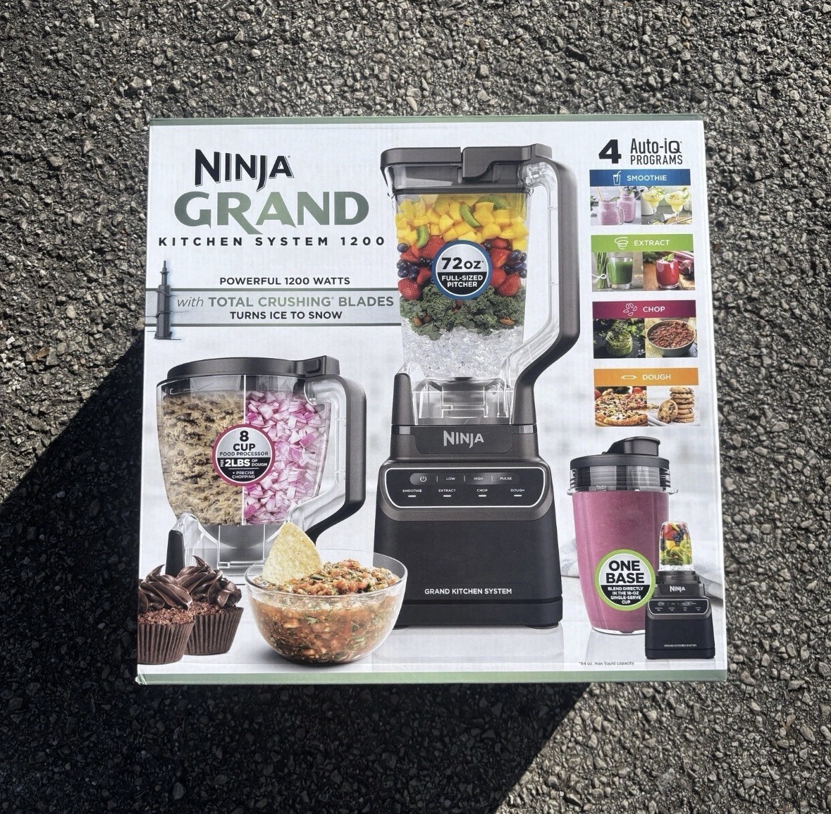 Ninja Grand Kitchen System Blender 1200W 4 Preset Programs 3 Speeds KS500 Black