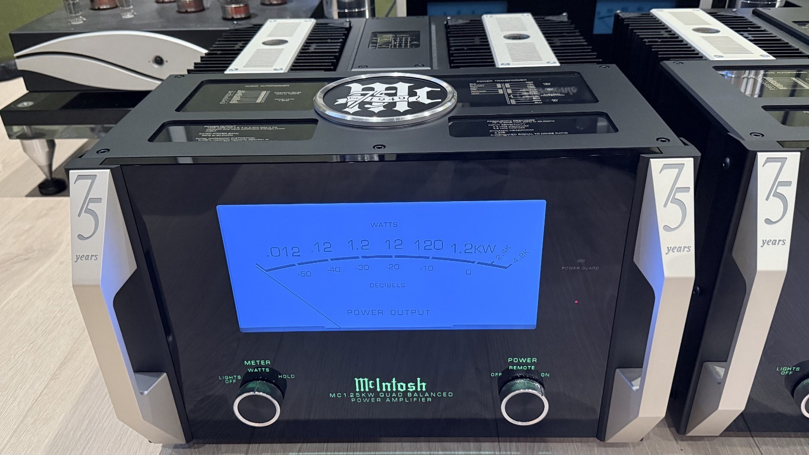 McIntosh MC1.25KW 75th Anniversary Monoblock Mono Amplifiers w Box & Manual MINT