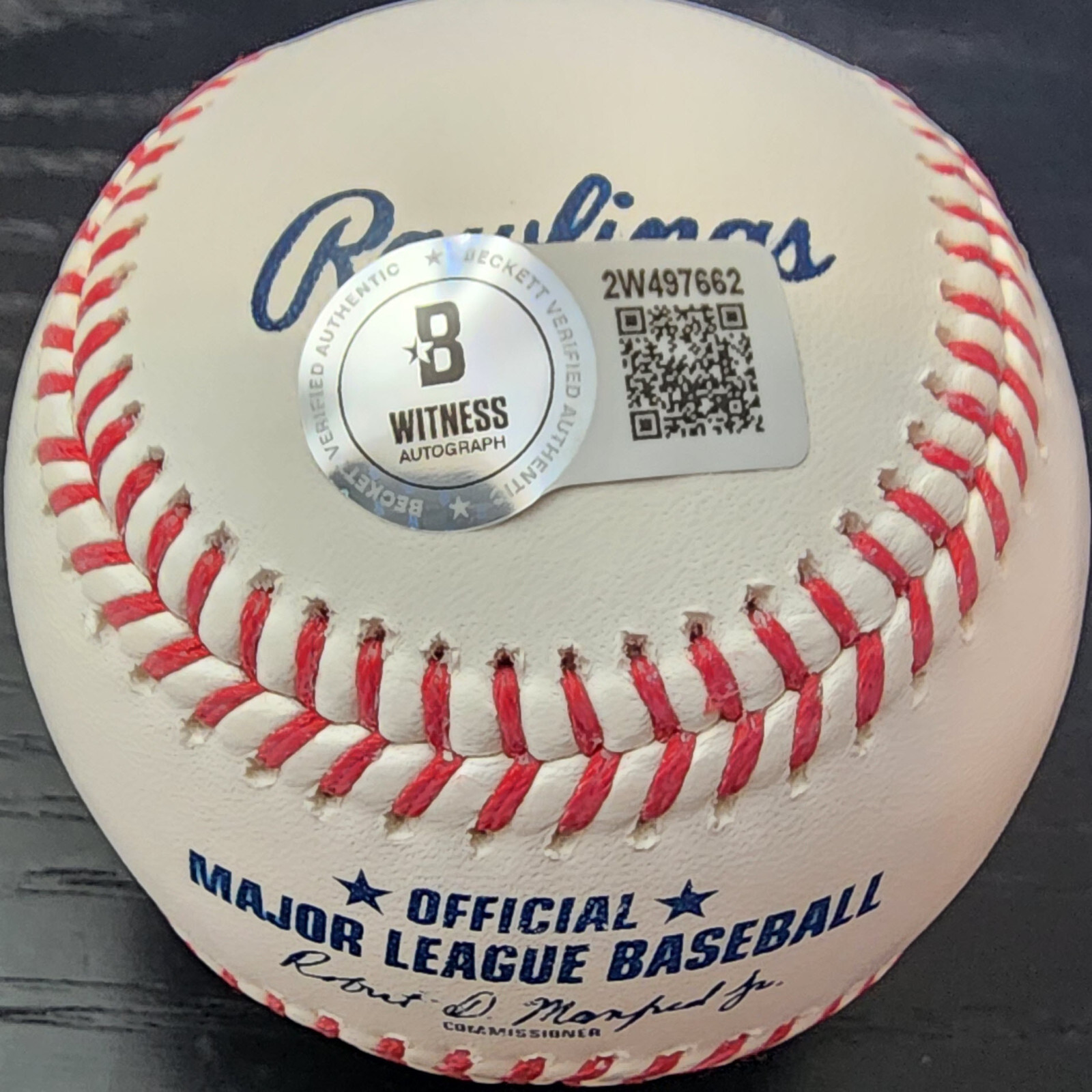 JJ Wetherholt Autographed OMLB Baseball Inscribed 2024 #7 Overall Beckett COA