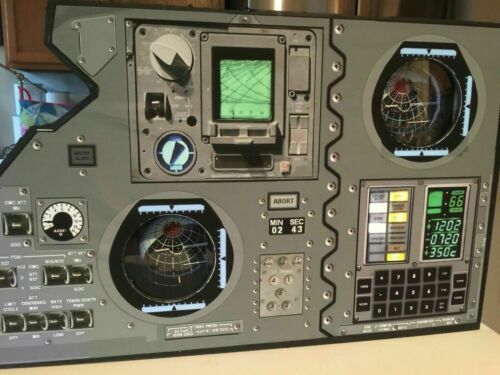 APOLLO 11 Star CM Cockpit panel Trek Guidance Computer Card model space prop YES