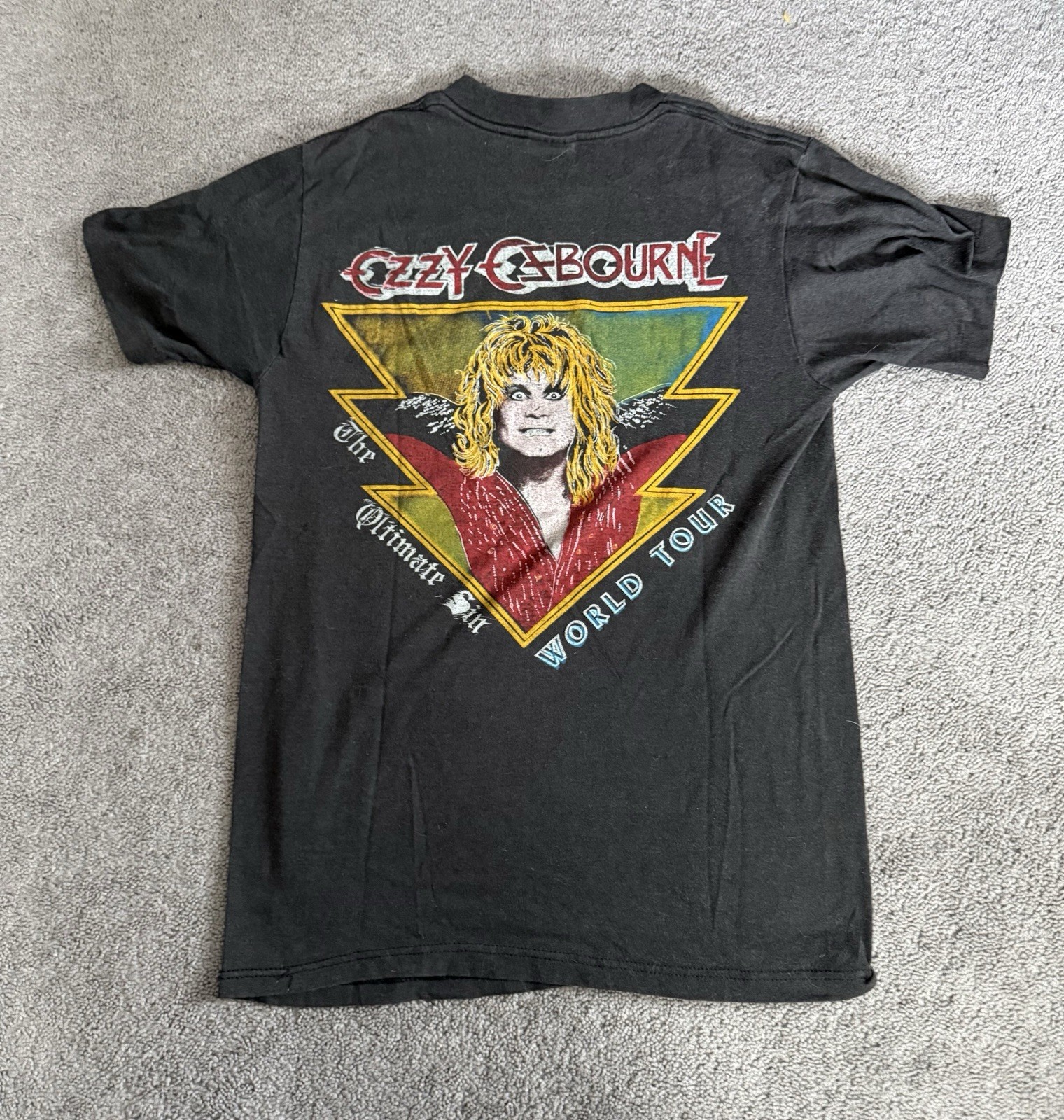 OzzY Osbourne Vintage 1986 The Ultimate Sin Shirt Rare Medium ✌️