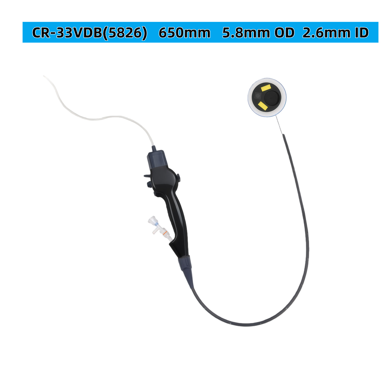 Disposable Electronic Flexible Endoscope Single-Use Portable handle for Medical