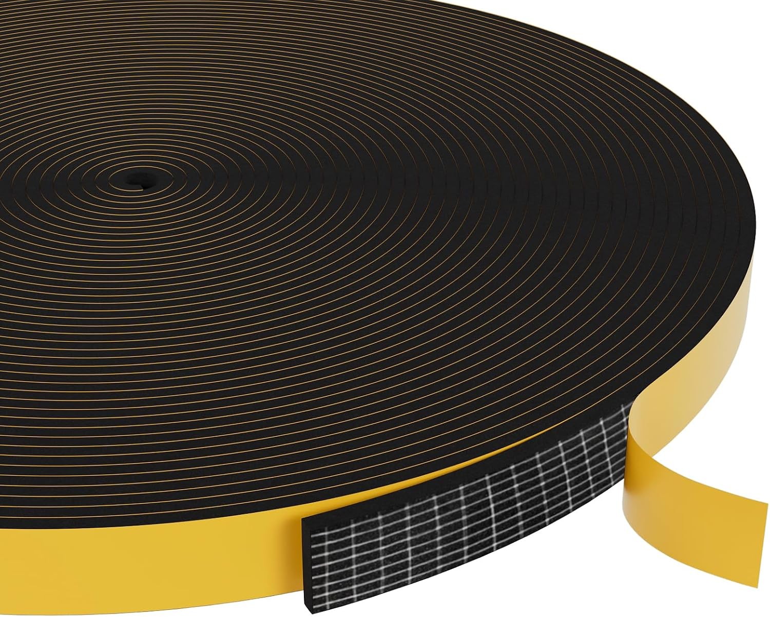 Weather Stripping Door Seal Strip,Black Weatherproof Foam Tape Insulation for