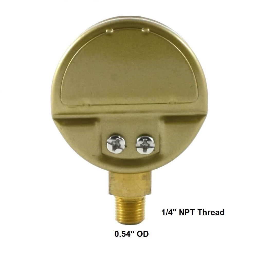 Pressure Gauge 2.5” Low Pressure for Oxygen Regulators 0-100 P.S.I. 2.5-100
