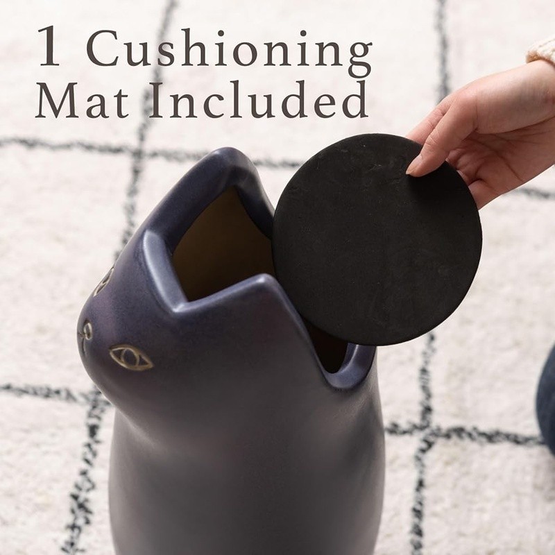 Cute Ceramic Cat Umbrella Stand Holder Stylish Storage Rack Home Office Decor US