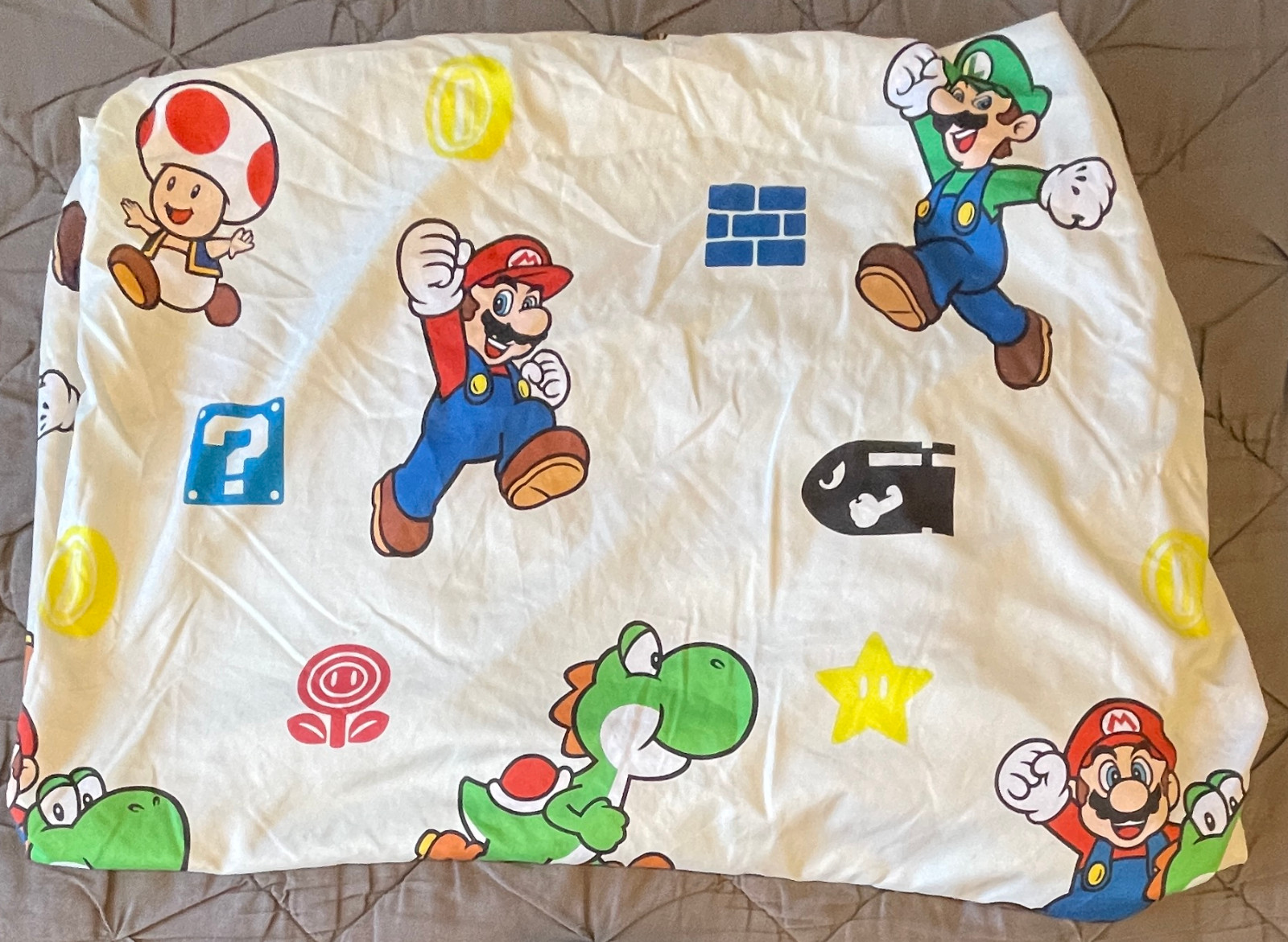 Super Mario Bros Full Sheet Set | Flat & Fitted Sheets | Some Snags