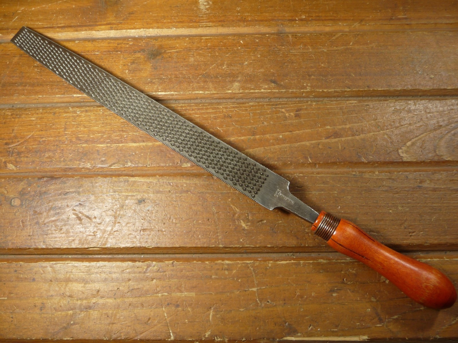Vintage Large Rasp File 14" Half Round WESTERN USA Woodworking Hand Tool