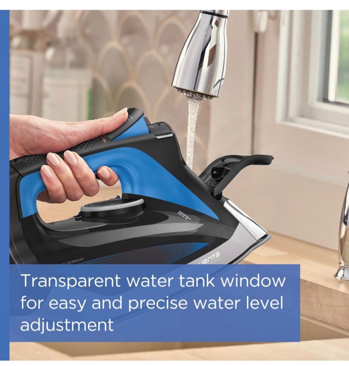 Rowenta DW5360 1750 Watt Focus Xcel Iron with Steam boost, Anti Drip, Auto Off.