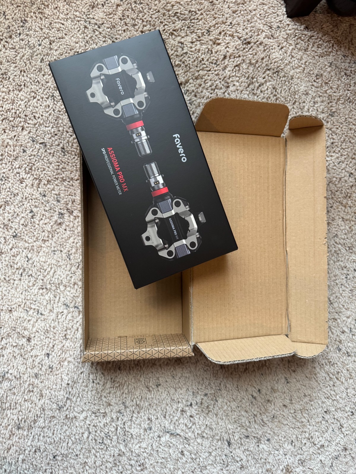 Favero Assioma Pro MX-2 Pedals - DUAL SIDED POWER METER PEDALS - NEW (OPEN BOX)