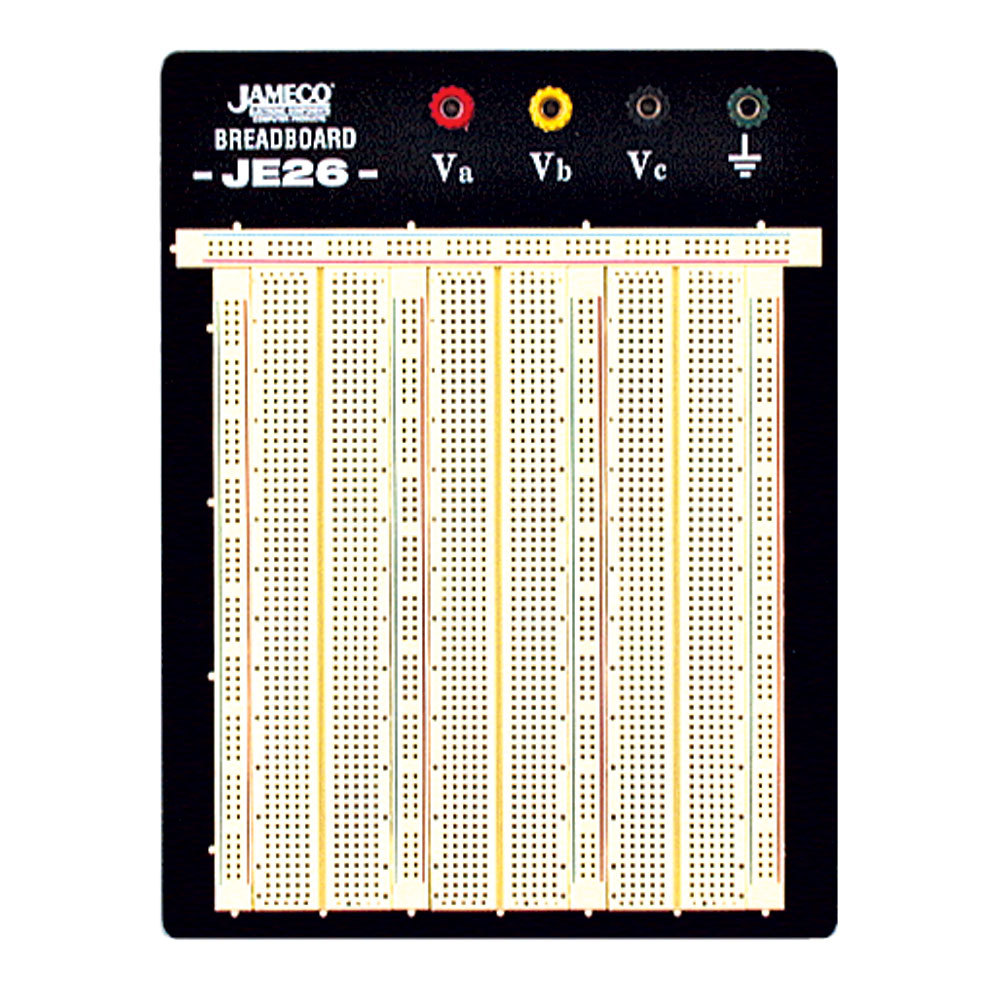 Jameco Valuepro WBU-206-R 2390-Point Solderless Breadboard 6.9"Lx5.8"W