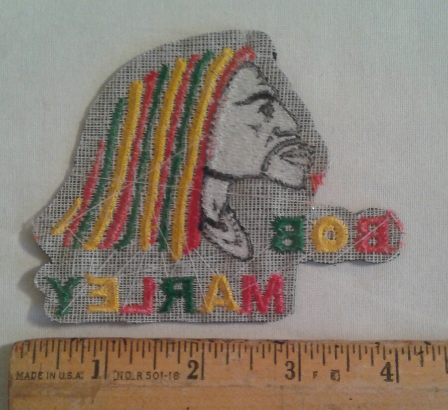 Bob Marley Face Embroidered Patch Jamaica Reggae Music SKA Rasta 3" x 4"